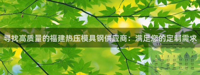emc易倍网页版：寻找高质量的福建热压模具钢供应商：满足