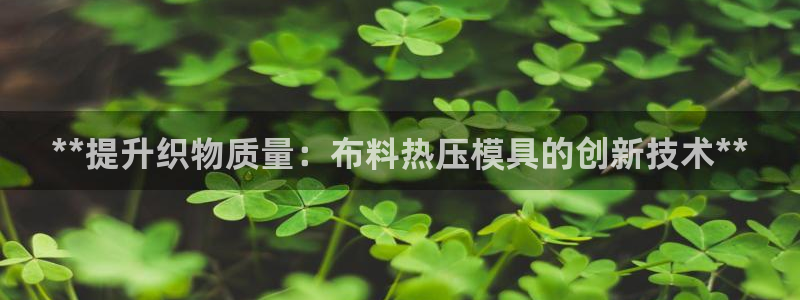 emc易倍首页：**提升织物质量：布料热压模具的创新技术