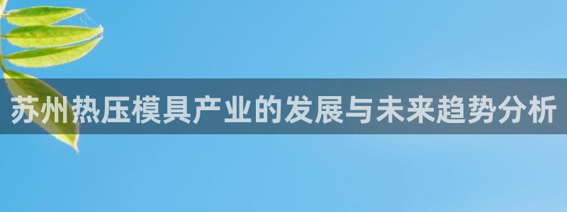 易倍申价格是多少：苏州热压模具产业的发展与未来趋势分析